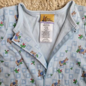 Peter Rabbit Beatrix Potter Cotton Zipper Footed Pajamas 0-3 M One Piece Sleeper